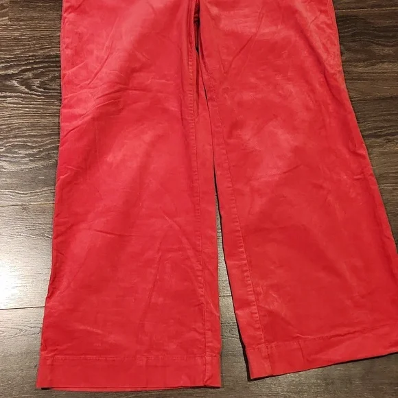 ❤️ LOFT CORDUROY HIGH RISE WIDE LEG PALMER PANTS, PINK, 14 (32) - Picture 6 of 10